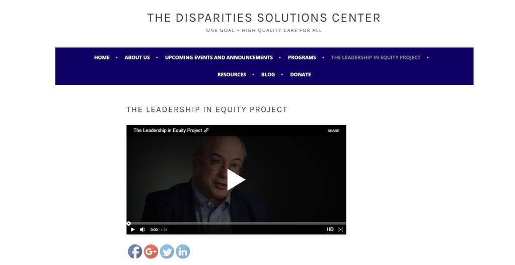 Mass General Leadership in Equity