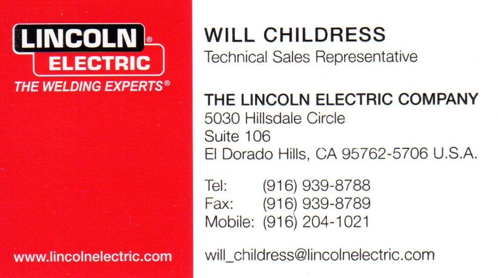 Page 2 Lincoln Electric is stepping to the plate in a big way and