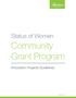 Community Grant Program