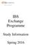 IBS Exchange Programme. Study Information