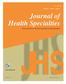 JHS.  Official Publication of The Saudi Commission for Health Specialties. July 2016 / Volume 4 / Issue 3 ISSN X.
