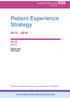 Patient Experience Strategy
