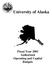 University of Alaska. Fiscal Year 2001 Authorized Operating and Capital Budgets
