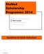 Scholarship Programme 2014