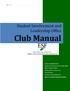 Club Manual. Student Involvement and Leadership Office. 1 P age