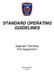 STANDARD OPERATING GUIDELINES
