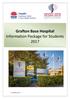 Grafton Base Hospital Information Package for Students 2017
