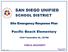 SAN DIEGO UNIFIED SCHOOL DISTRICT. Site Emergency Response Plan. Pacific Beach Elementary Tourmaline St., PUBLIC DOCUMENT