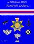PAR ONERI The Official Journal of the Royal Australian Corps of Transport