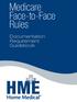 Medicare Face-to-Face Rules. Documentation Requirement Guidebook