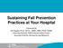Sustaining Fall Prevention Practices at Your Hospital