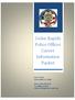 Cedar Rapids Police Officer Career Information Packet