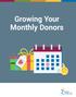 Growing Your Monthly Donors