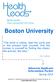 Boston University. Advocate Applicant Information Packet Spring Tony Kushner