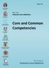 Core and Common Competencies