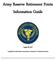 Army Reserve Retirement Points Information Guide