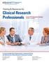 Training & Resources for Clinical Research Professionals