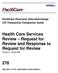 Health Care Services Review Request for Review and Response to Request for Review