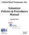 Volunteer Policies & Procedures Manual