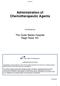 Administration of Chemotherapeutic Agents
