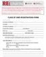 CLASS OF 2005 REGISTRATION FORM