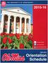 THE UNIVERSITY OF MISSISSIPPI FB: Ole Miss Orientation.  January. Orientation Schedule