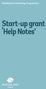 Woodland Community Programme. Start-up grant Help Notes