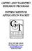 GIFTED AND TALENTED RESEARCH PROGRAM INTERN/MENTOR APPLICATION PACKET