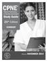 CPNE. Clinical Performance in Nursing Examination Study Guide 21 st Edition SUMMARY