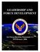 LEADERSHIP AND AFDD Template Guide FORCE DEVELOPMENT