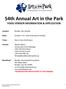 54th Annual Art in the Park FOOD VENDOR INFORMATION & APPLICATION