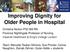 Improving Dignity for Older People in Hospital