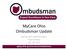 MyCare Ohio Ombudsman Update