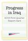Progress in Iraq First Quarter Report Card