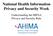National Health Information Privacy and Security Week. Understanding the HIPAA Privacy and Security Rule