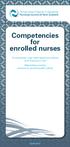 Competencies for enrolled nurses