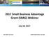 2017 Small Business Advantage Grant (SBAG) Webinar. July 28, 2017