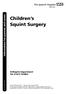 Children s Squint Surgery