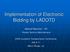 Implementation of Electronic Bidding by LADOTD
