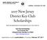 2017 New Jersey District Key Club Scholarships