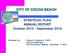 CITY OF COCOA BEACH. STRATEGIC PLAN ANNUAL REPORT October 2015 September Acting City Manager City Commission Meeting November 17, 2016