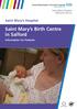 Saint Mary s Birth Centre in Salford