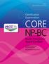 CORE NP-BC. Certification Examination. Nurse Practitioner Board Certified 2017 REGISTRATION CATALOG