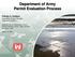 Department of Army Permit Evaluation Process