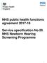 NHS public health functions agreement Service specification No.20 NHS Newborn Hearing Screening Programme