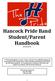 Hancock Pride Band Student/Parent Handbook (revised 2013)