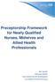 Preceptorship Framework for Newly Qualified Nurses, Midwives and Allied Health Professionals