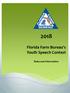 Florida Farm Bureau s Youth Speech Contest. Rules and Information