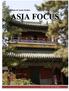 Institute of Asian Studies ASIA FOCUS 2013