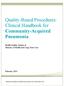 Quality-Based Procedures: Clinical Handbook for Community-Acquired Pneumonia